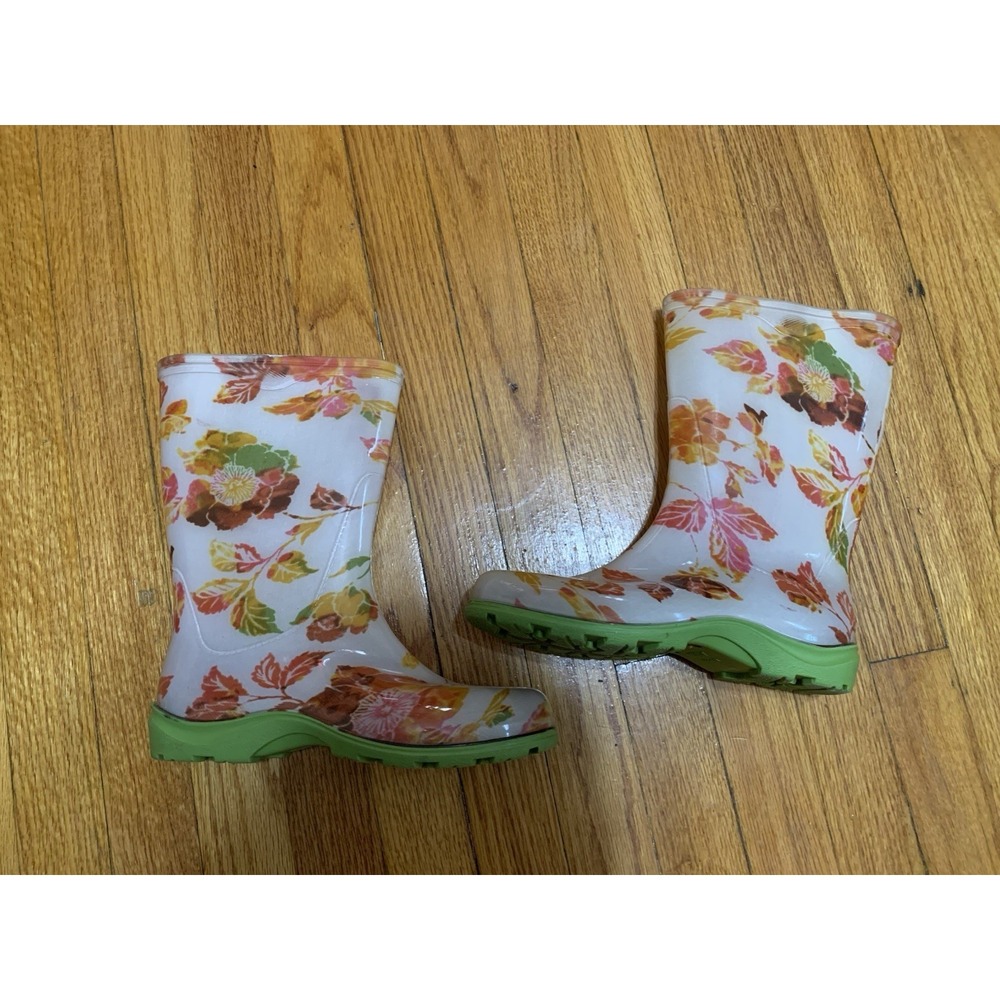Sloggers Waterproof Rubber Rain Gardening Boots Women's Floral  Size 7 USA